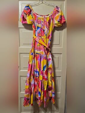 FARM Rio | Dresses | Nwt Cream Superbloom Tapestry Maxi Dress | Poshmark